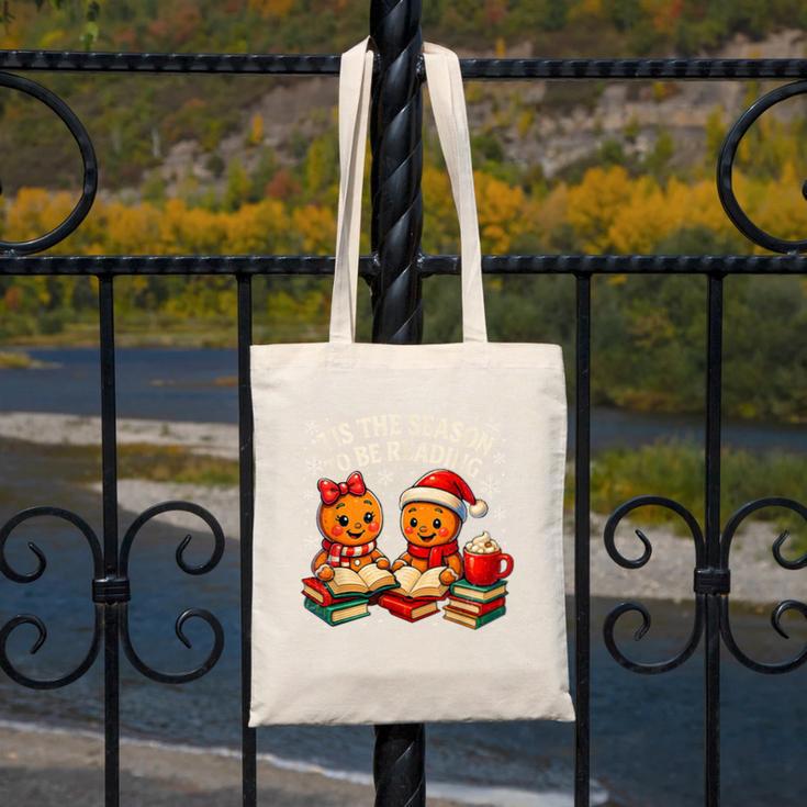 ’Tis The Season To Be Reading Book Lover Canvas Tote Bag