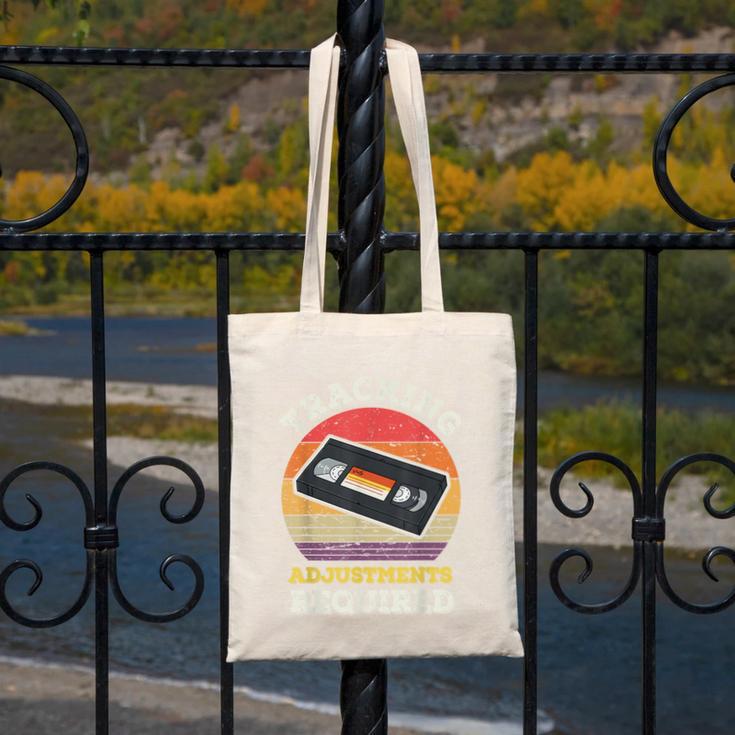 Tracking Adjustments Required Nostalgia VHS Retro Tape Canvas Tote Bag