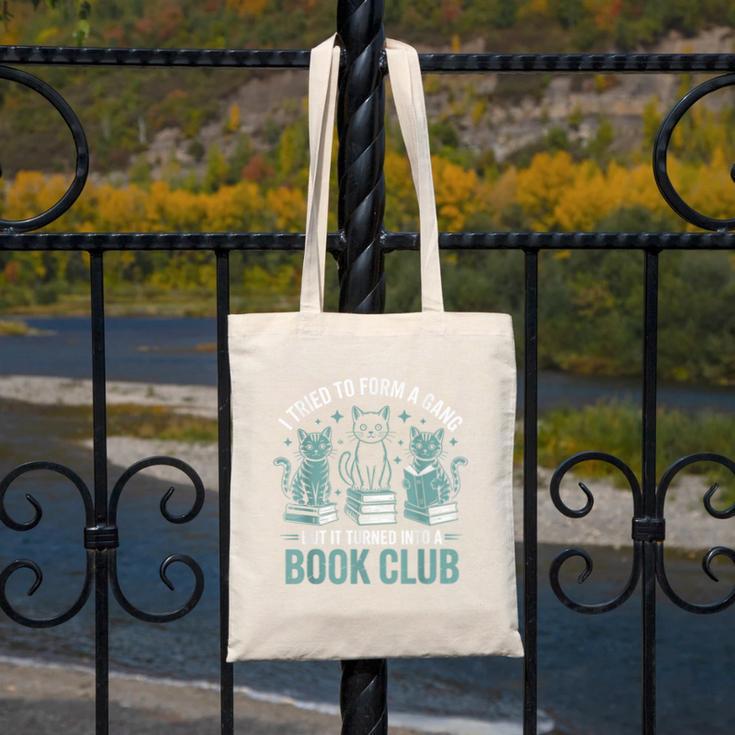 I Tried To Form A Gang But It Turned Into A Book Club Canvas Tote Bag