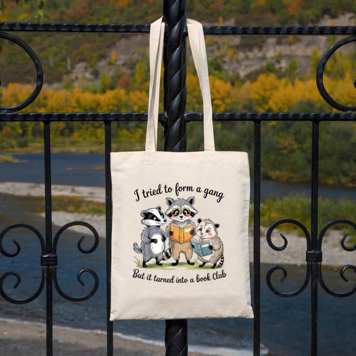 I Tried To Form A Gang But It Turned Into A Book-Club Reader Canvas Tote Bag