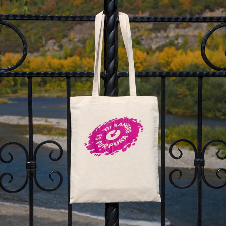 Tu Sangre Es Purpura Mexican Nostalgia Canvas Tote Bag Tu Sangre Es Purpura Mexican Nostalgia Canvas Tote Bag