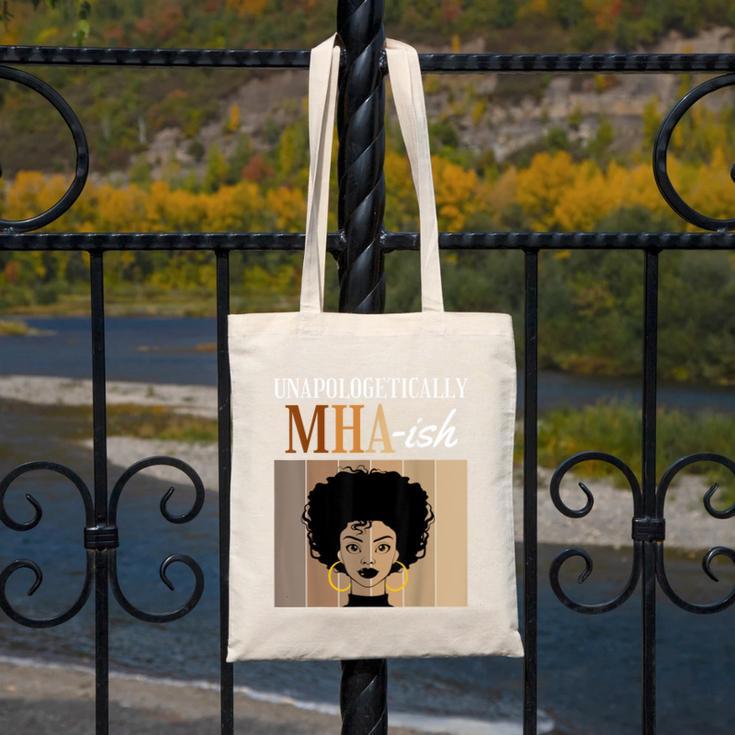 Unapologetically MHA-Ish Student Graduation Afro Canvas Tote Bag