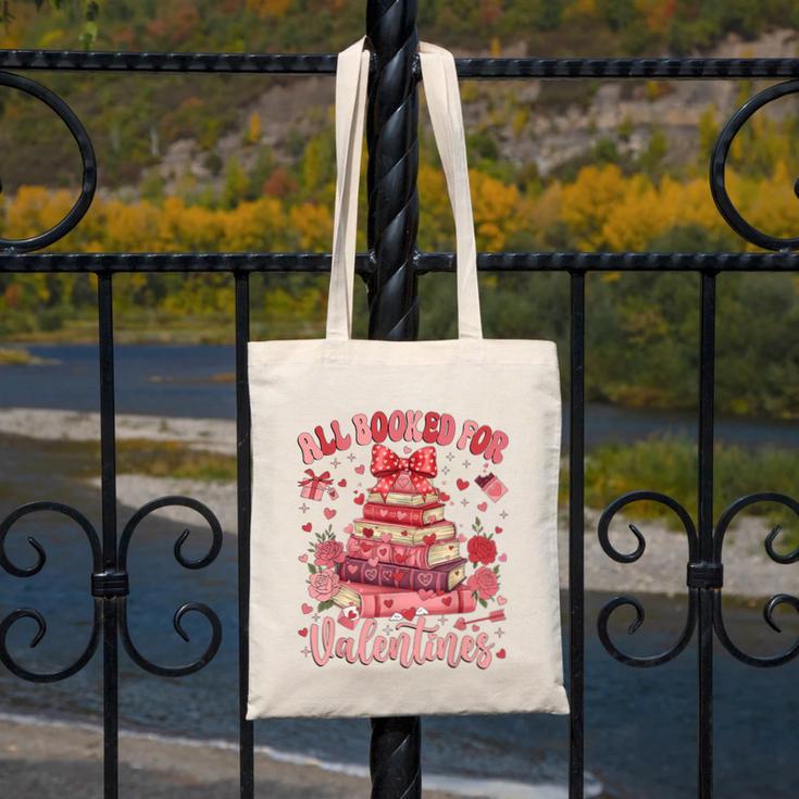 Valentine All Booked For Valentines Book Lovers Teacher Kid Canvas Tote Bag