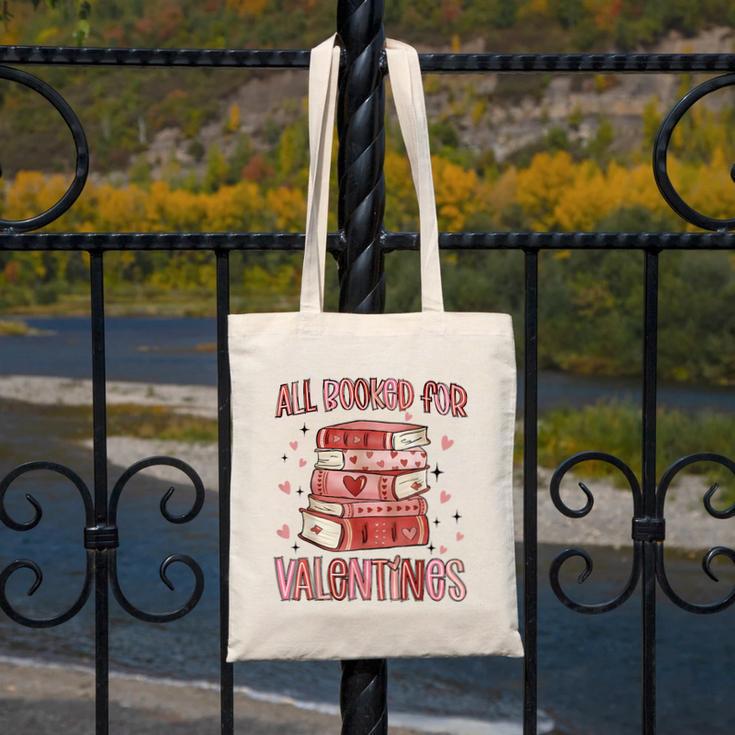 Valentines All Booked For Valentines Book Lovers Teacher Kid Canvas Tote Bag