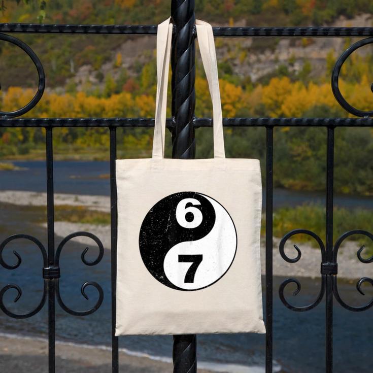 Vintage 6 7 Yin Yang Namaste Six Seven Nostalgia Canvas Tote Bag Vintage 6 7 Yin Yang Namaste Six Seven Nostalgia Canvas Tote Bag