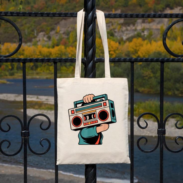 Vintage 80s 90s Retro Boombox Music Hip Hop Nostalgia Party Canvas Tote Bag Vintage 80s 90s Retro Boombox Music Hip Hop Nostalgia Party Canvas Tote Bag