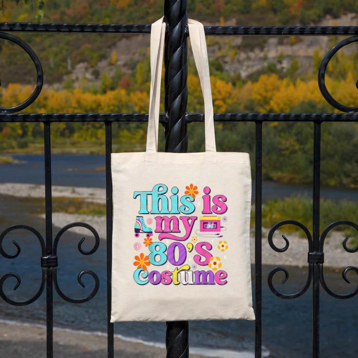Vintage 80s Costume Nostalgia 1980s Fashion Cute Girls Women Canvas Tote Bag