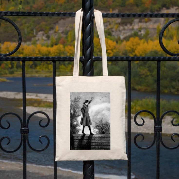 Vintage Anne Of Green Gables -Roof Scene From Book Premium Tri-Blend T-Shirt Canvas Tote Bag Vintage Anne Of Green Gables -Roof Scene From Book Premium Tri-Blend T-Shirt Canvas Tote Bag
