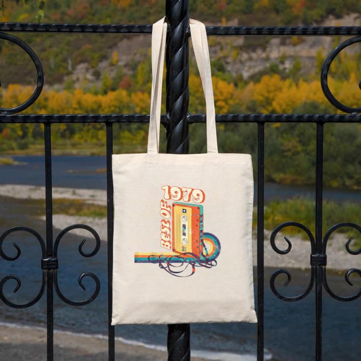 Vintage Best Of 1979 41st Birthday Graduation Cassette Tape Canvas Tote Bag