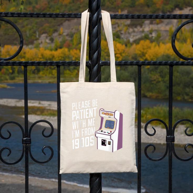 Vintage Gaming Please Be Patient With Me I'm From The 1900s Canvas Tote Bag