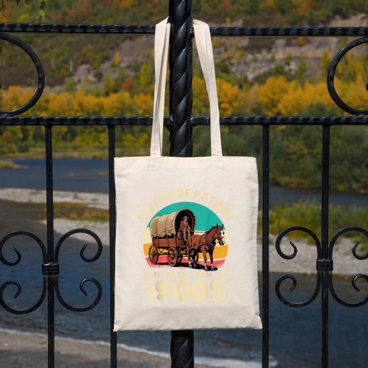 Vintage Please Be Patient I'm From The 1900s Men Women Canvas Tote Bag