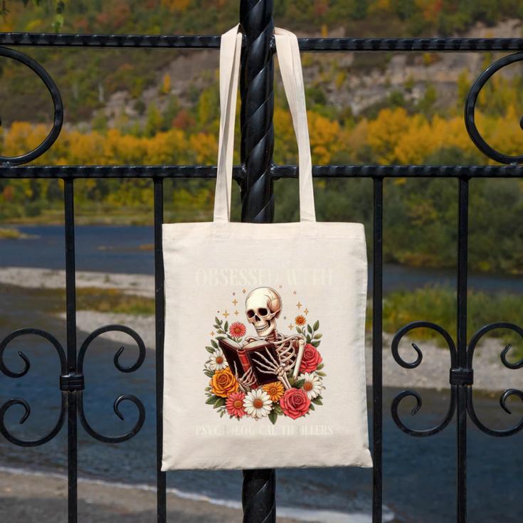 Women's Psychological Thriller Book Reader Lover Canvas Tote Bag