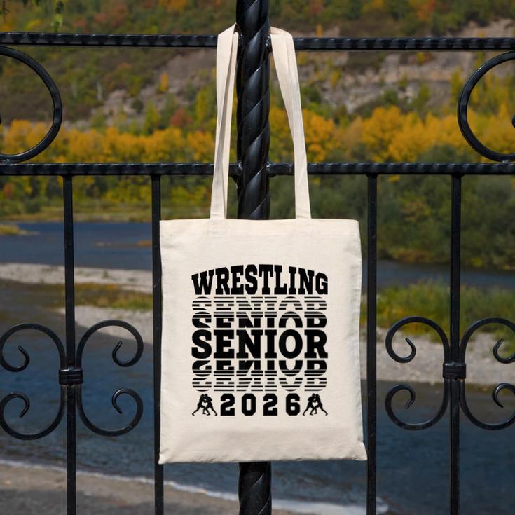 Wrestling Senior 2026 Graduation Canvas Tote Bag