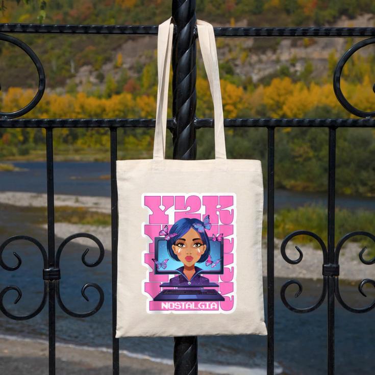Y2K Nostalgia Retro Aesthetic Trendy Vintage Canvas Tote Bag