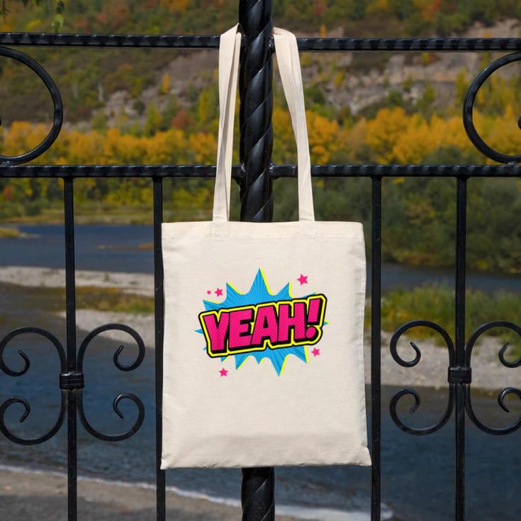 Yeah Comic Comic Book Graphic Canvas Tote Bag