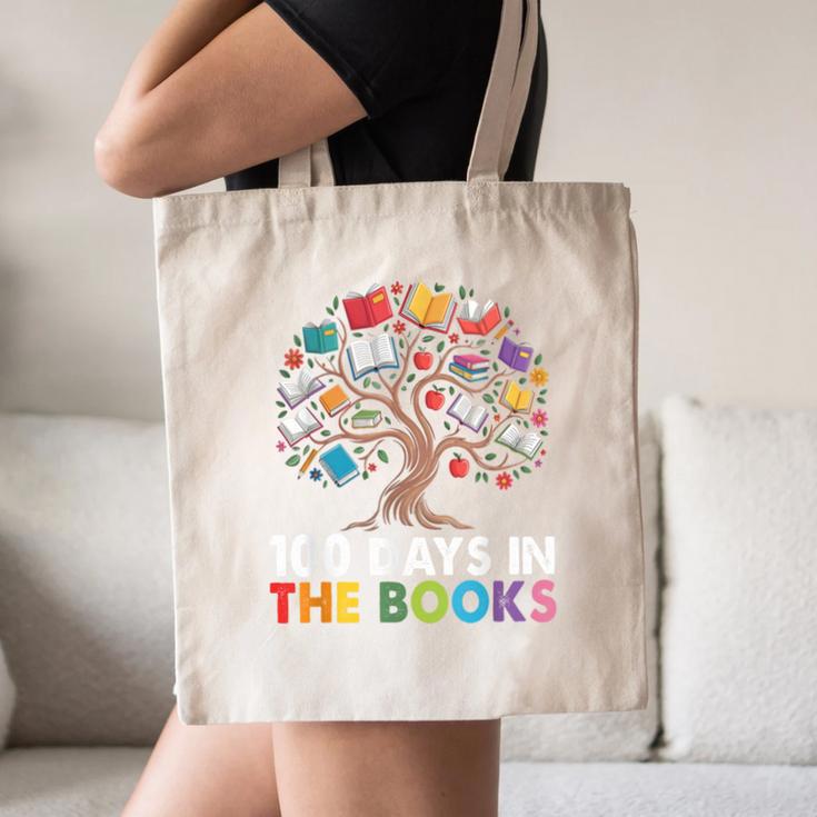 100 Days In The Books Reading Teachers Librarians School Canvas Tote Bag