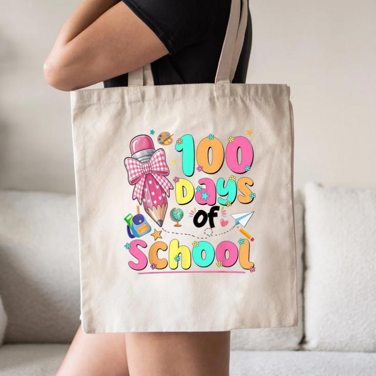 100th Day Of School Teacher Books 100 Days Of School Women Canvas Tote Bag