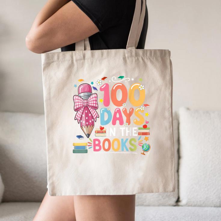 100th Day Of School Teacher Floral 100 Days In The Books Canvas Tote Bag 100th Day Of School Teacher Floral 100 Days In The Books Canvas Tote Bag