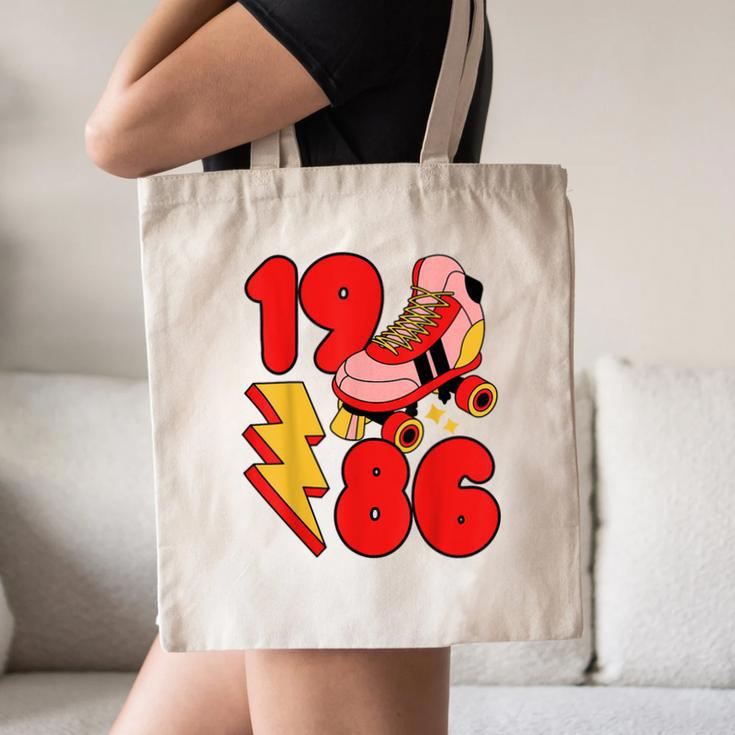 1986 Retro Roller Skate Vintage 80s Nostalgia Collector Canvas Tote Bag