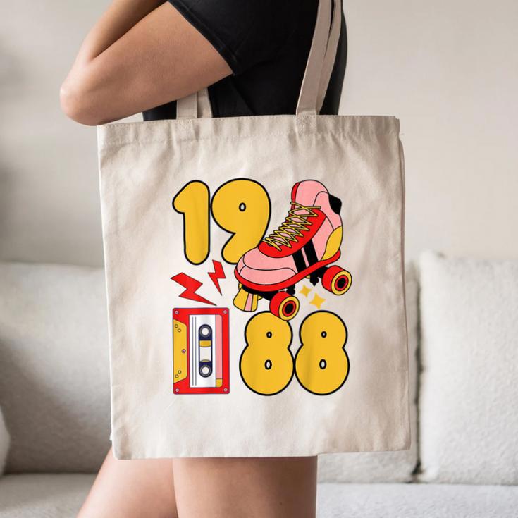 1988 Retro Raised On 80s Music Old School Nostalgia Punk Canvas Tote Bag 1988 Retro Raised On 80s Music Old School Nostalgia Punk Canvas Tote Bag