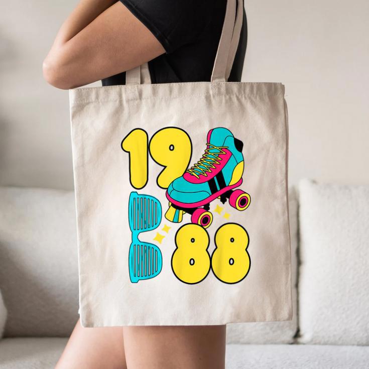 1988 Retro Raised In The 80s Old School Nostalgia Vibes Canvas Tote Bag