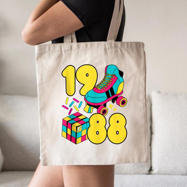 1988 Retro Raised In The 80s Old School Nostalgia Vibes Canvas Tote Bag