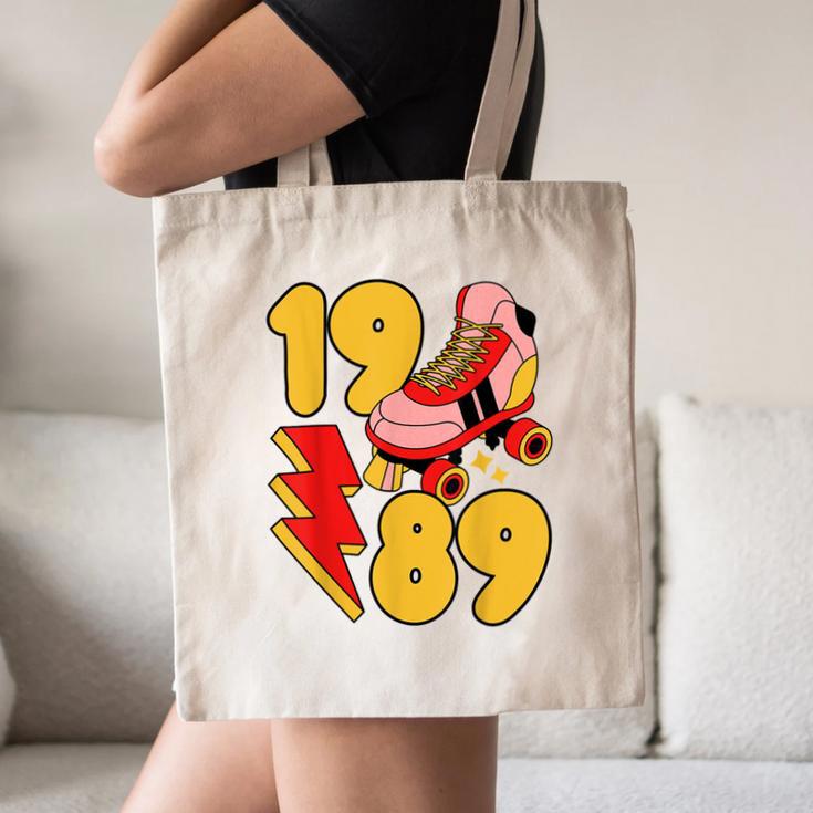 1989 Retro Roller Skate Vintage 80s Nostalgia Collector Canvas Tote Bag 1989 Retro Roller Skate Vintage 80s Nostalgia Collector Canvas Tote Bag