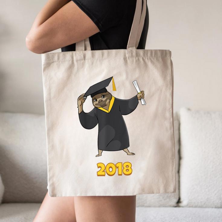 2018 Graduation Shirts Sloth Lovers For Women Teens Canvas Tote Bag