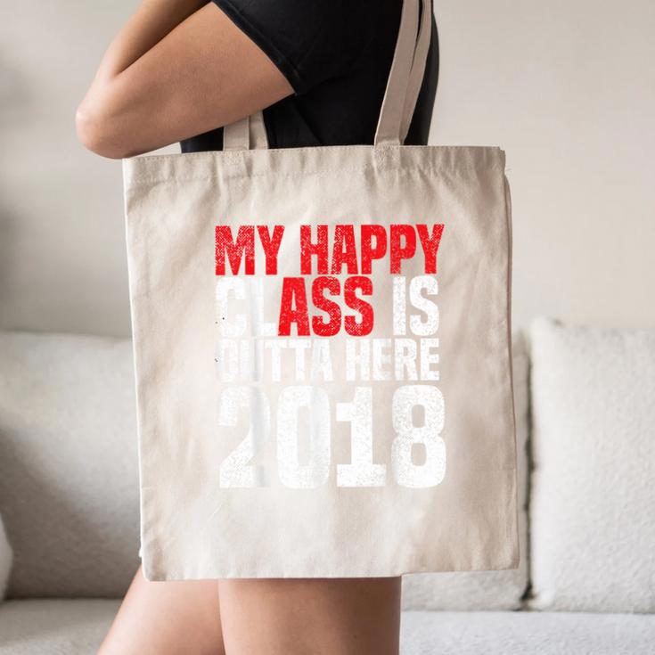 2018 Senior Graduation My Happy Class Shirt Canvas Tote Bag