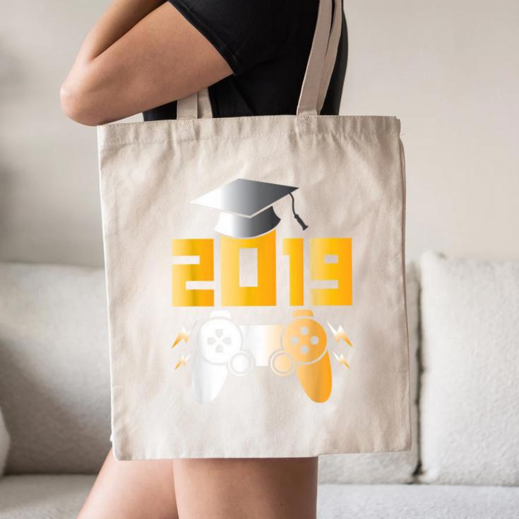 2019 High School Graduation Shirt Gamer Graduate Canvas Tote Bag