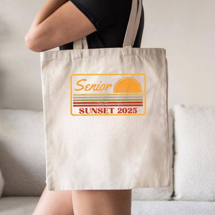 2025 Graduation Highschool Senior Sunset Canvas Tote Bag