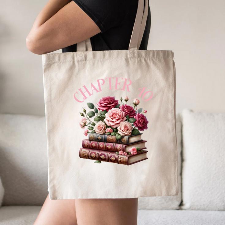 40th Birthday Chapter 40 Birthday Shirt Women Book Lover Canvas Tote Bag 40th Birthday Chapter 40 Birthday Shirt Women Book Lover Canvas Tote Bag