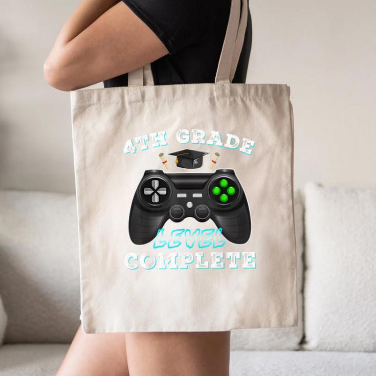 4th Grade Level Complete Gamer 4 Grade Graduation Canvas Tote Bag