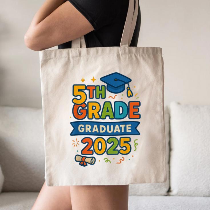 5th Grade Graduation 2025 Graphic – Class Of 2025 Theme Canvas Tote Bag