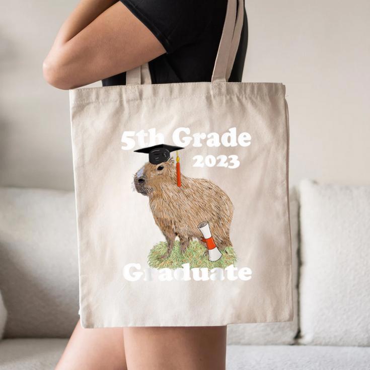 5th Grade Graduation Class Of 2023 Capybara Fifth Graduate Canvas Tote Bag
