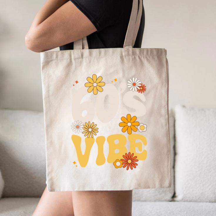60's Vibe Vintage Nostalgia Mixtape Era 1960s Party Groovy Canvas Tote Bag