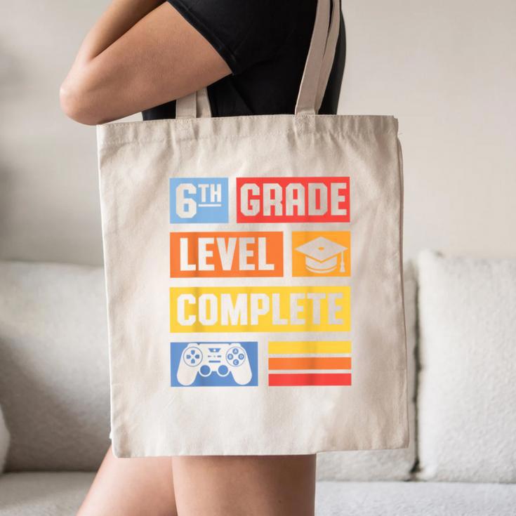 6th Grade Level Complete Shirt Graduation Last Day Of School Canvas Tote Bag