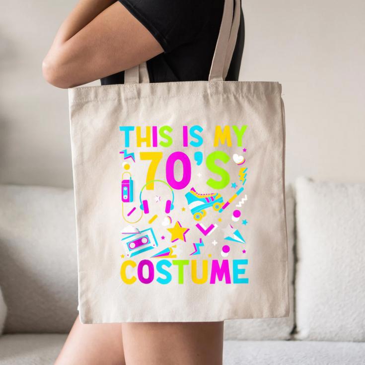 This Is My 70's Costume Nostalgia Mixtape Era 1970s Party Canvas Tote Bag This Is My 70's Costume Nostalgia Mixtape Era 1970s Party Canvas Tote Bag