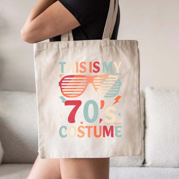 This Is My 70s Costume Vintage Style Nostalgia 1970s Retro Canvas Tote Bag