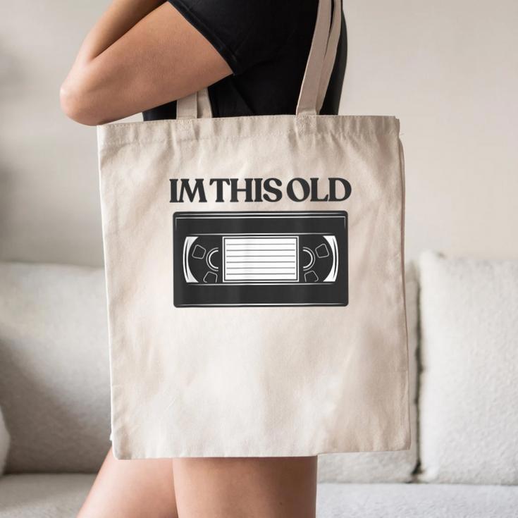 80s VHS Video Cassette Nostalgia Canvas Tote Bag
