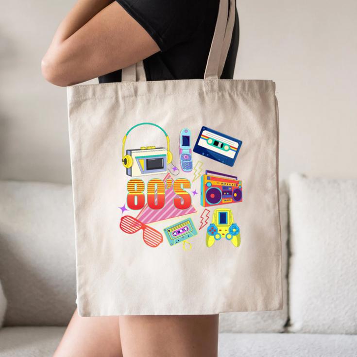 80's Vintage Cassette Tape Nostalgia Mixtape Era 1980s Retro Premium Tri-Blend Canvas Tote Bag
