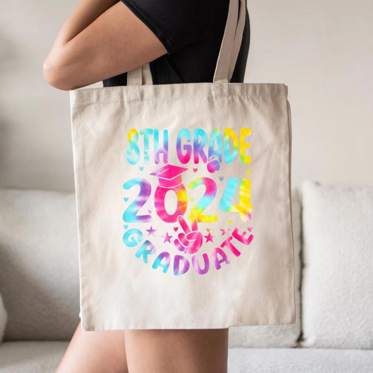 8th Grade Graduate 2024 Graduation Last Day Of School Tie Canvas Tote Bag