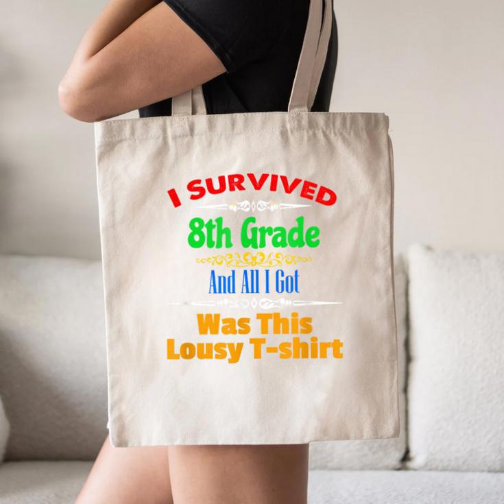 8th Grade Graduation Boys Girls Grad Education Canvas Tote Bag