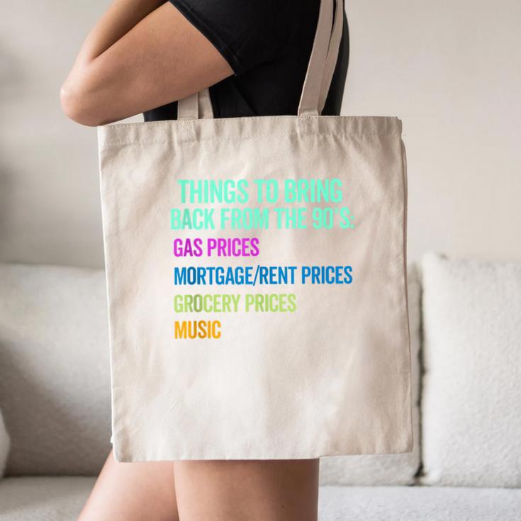 90's Lover Nineties 1990's Born Nostalgia Politics Canvas Tote Bag