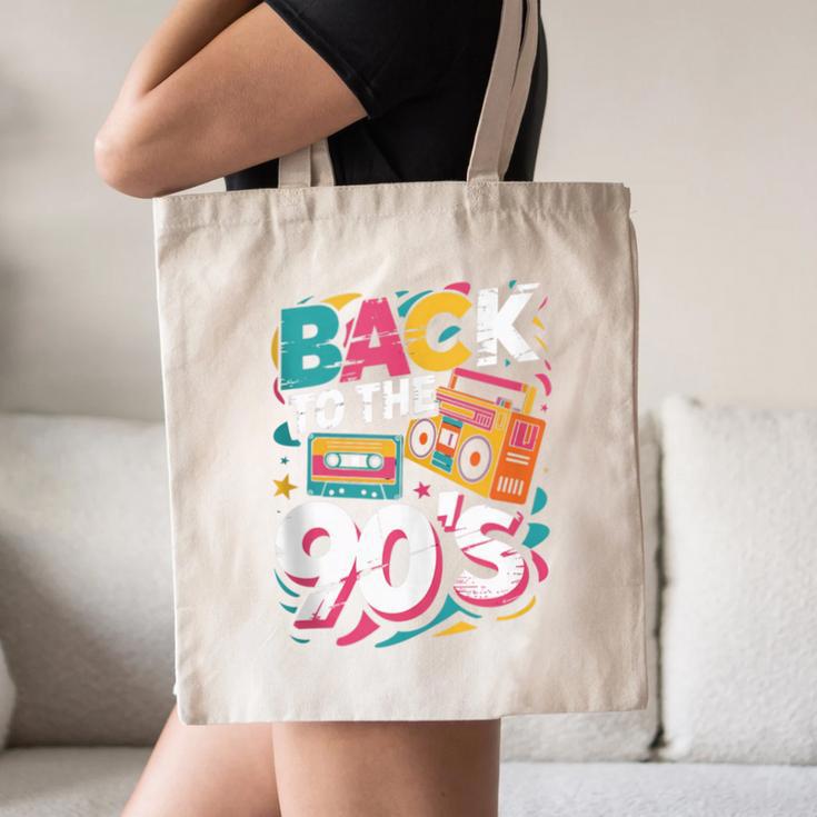 90's Nineties Nostalgia Costume Party Back To The 90s Canvas Tote Bag
