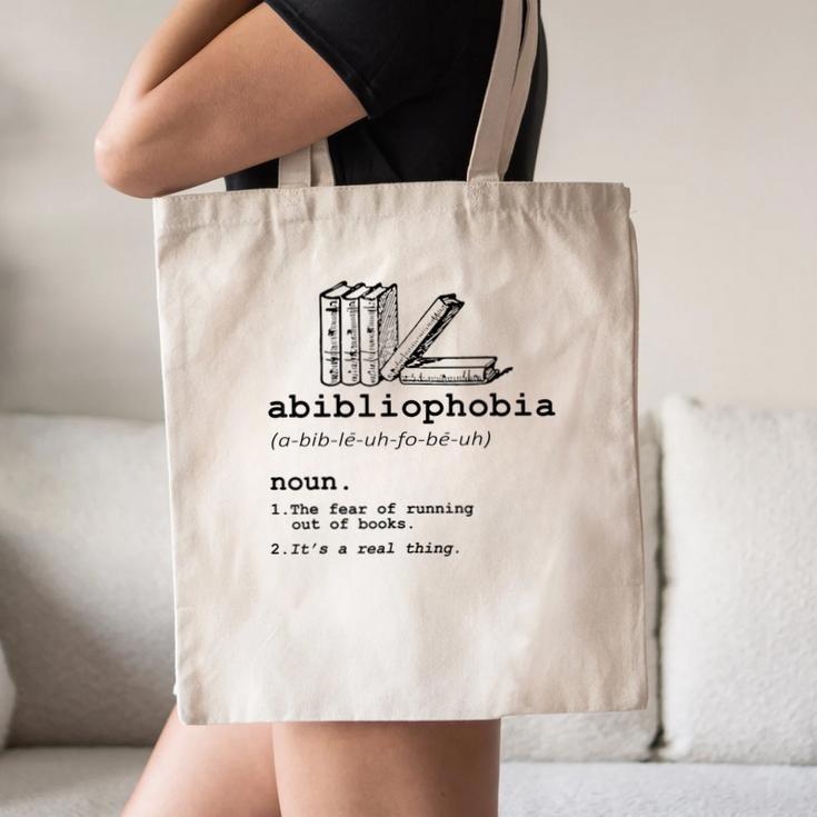 Abibliophobia The Fear Of Running Out Of Books Canvas Tote Bag Abibliophobia The Fear Of Running Out Of Books Canvas Tote Bag