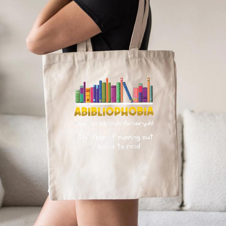 Abibliophobia Fear Of Running Out Of Books Read Book Canvas Tote Bag