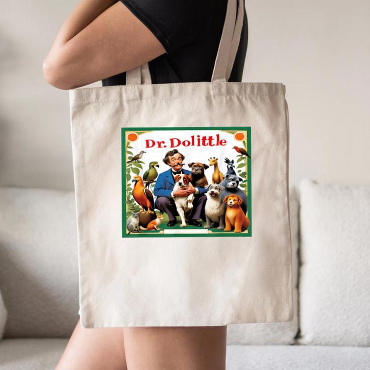 Animal Doctor & Communicator Dr Dolittle Children's Book Cover Canvas Tote Bag Animal Doctor & Communicator Dr Dolittle Children's Book Cover Canvas Tote Bag