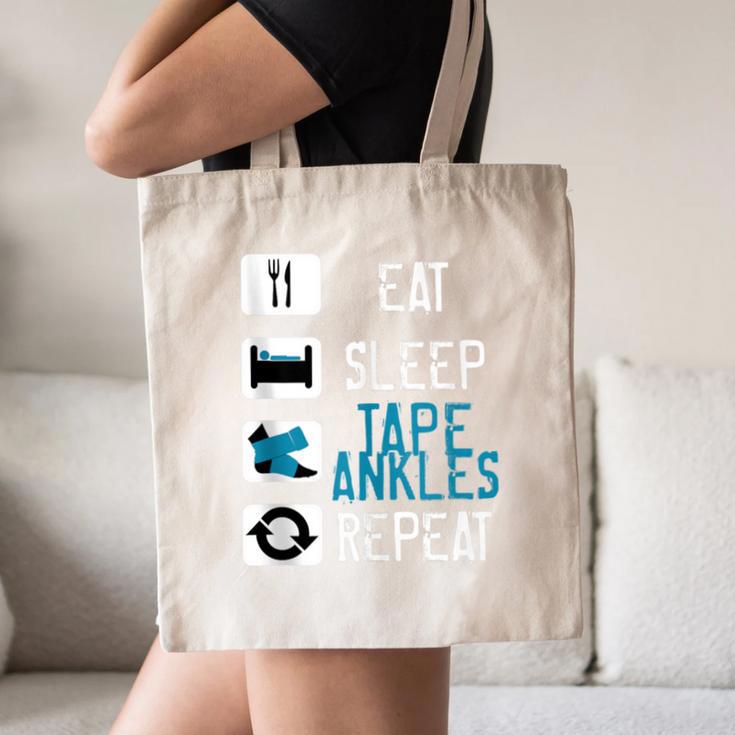 Athletic Trainer Eat Sleep Tape Ankles Graduation Canvas Tote Bag