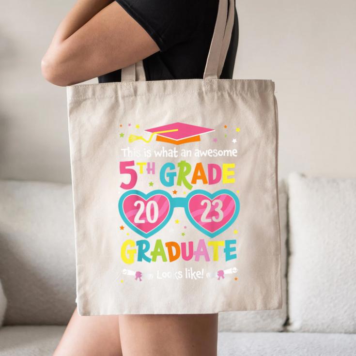Awesome 5th Grade Graduate Looks Like Class 2023 Graduation Canvas Tote Bag